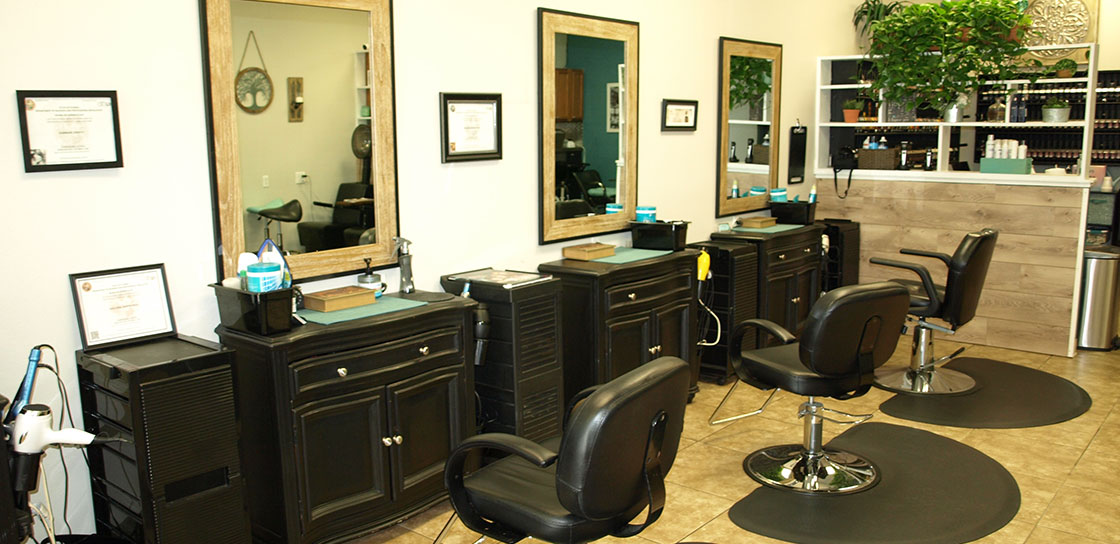 left interior hair stations